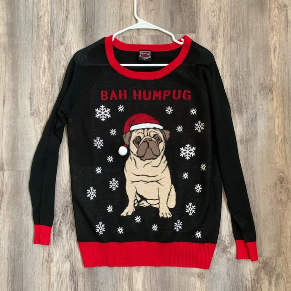 pug holiday sweater